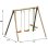 Portique de jardin TRIGANO Darifou pin massif 2 balançoires module frontal