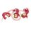 Peluche Lina La Fraise Cabrioles Lansay mit Schnuller