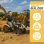 Tractora de Pedales FALK Mighty Builder Amarilla con Remolque