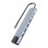 Hub USB-C 7 en 1 TnB HUBALU7DUAL Gris