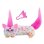 Juguete de peluche electrónico Hasbro Furby DJ Furblets Berry-Cup-Cake con clip