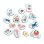 Figurine de bain SES Creative Tiny Talents 14 pièces multicolores