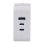 Chargeur GaN 100W TnB CHNBTINY100 USB-C USB-A Blanc
