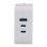 Chargeur GaN 100W TnB CHNBTINY100 USB-C USB-A Blanc