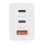 Caricatore TnB CHGAN65W GaN 65W 2 USB-C USB-A Bianco