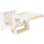 Chaise haute Small Foot Little Button convertible en table et chaise