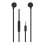 TnB Sweet hoofdtelefoon met microfoon, kabel, jack connector, semi in-ear zwart