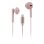 Auricolari TnB Curv con cavo Lightning stereo rosa ergonomici