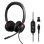 Hoofdtelefoon TnB ACTIV 400S met USB-A en USB-C kabel, Geoptimaliseerd voor Teams, ENC, Zwart
