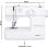 Machine à coudre Medion SM70 12 points bras libre LED 70W