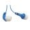 Auriculares TnB Fizz com fio jack 3,5 mm música azul