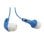 Auriculares TnB Fizz com fio jack 3,5 mm música azul