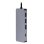 Hub USB-C HUBALU6 6 en 1 HDMI USB 3.0 Aluminium Gris