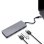 Hub USB-C HUBALU6 6 en 1 HDMI USB 3.0 Aluminium Gris