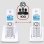 Teléfono Inalámbrico DECT Alcatel F530 Duo Azul 2 Terminales