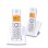 Telefone DECT sem fio Alcatel F530 Duo 2 terminais LCD laranja