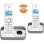 Telefone fixo sem fio Alcatel F860 Voice Duo DECT 2 terminais