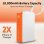 Power Bank Hyper HJ5401OGGL 10000 mAh 30 W Flugtauglich Orange