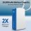 Power Bank Hyper 10000 mAh 30 W Flugtauglich Blau