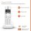 Telefone sem fios Gigaset AS690 Trio branco com 3 terminais e ecrã retroiluminado