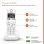 Telefone sem fios Gigaset AS690 Trio branco com 3 terminais e ecrã retroiluminado