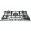Placa de gas Hotpoint PCN 751 T/IX/HA 75 cm 5 quemadores acero inoxidable