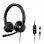 Auriculares TnB ACTIV200S con cable USB-A y USB-C, micrófono, negros