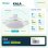 Ventoinha de Teto com Luz LED Yatek Kala 59W 6 Velocidades 107cm Comando Pás Retráteis Silenciosa
