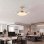 Ventilateur de Plafond avec Lumière LED Yatek Kala 59W 107cm 6 Vitesses Pales Rétractables Télécommande