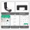 Impressora térmica Bluetooth USB Zenwire TD-401 para etiquetas rápidas