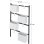 Soporte para plantas LEVIRA Ravi 87 cm Negro y Blanco