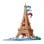 Bandai Nanoblock Torre Eiffel Deluxe NB057 130 peças