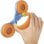 Auriculares Hama Kids Guard con cable jack 3,5 mm para niños, azul y naranja