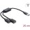 Hub USB Delock 2 Portas USB-A 5Gbps 0,25m Compacto e Rápido