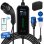 Chargeur EV portable JUNSUN 7 kW Type 2 6 m LCD IP65