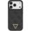 Funda para móvil Guess 4G Triangle Strass MagSafe negra para iPhone 17 Pro y 18 Pro