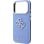 Funda para móvil Guess Grained & Big Resin Logo azul para iPhone 17 Pro y 18 Pro