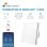 Slimme Schakelaar Nivian Mini NVS-FLATWALLSWITCH-101-WRB WiFi Bluetooth Compatibel Tuya