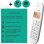 Schnurloses Telefon Logicom Iloa 155t Taupe mit Anrufbeantworter Freisprech