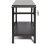 Carrinho Livoo Gs130 metal preto com rodas, prateleiras e ganchos