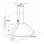 Campana extractora Akpo WK-4 Dandys 50 mixta 50 cm LED negra y dorada