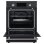 Cuisinière à induction Continental Edison CECI60FPB 65 L 3 zones 9 niveaux noir mat