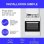 Cuisinière mixte Continental Edison Cecm60fcw 3 feux gaz 1 plaque électrique