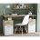 Bureau Demeyere Platon 2 tiroirs verrouillables et 2 portes battantes