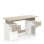 Bureau Demeyere Platon 2 tiroirs verrouillables et 2 portes battantes