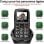 Artfone C1+ Téléphone Senior Grandes Touches SOS Bluetooth Noir