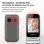 Artfone F30 4G LTE 2.8" Bouton SOS Gris