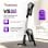 Aspirateur sans Fil Turbotronic VS280 180W 40 min Noir 2 en 1 Ciclonique