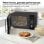 Microondes Turbotronic MW20 20 L 700 W 8 Programmes Noir