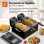 Friteuse Turbotronic DF2 Double Cuve 6L 3600W Double Panier Thermostats Indépendants